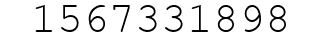 Number 1567331898.