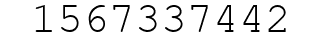 Number 1567337442.