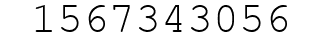 Number 1567343056.