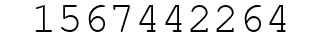 Number 1567442264.
