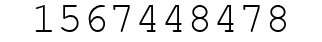 Number 1567448478.