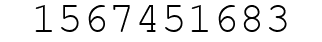 Number 1567451683.