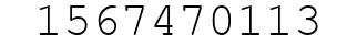 Number 1567470113.