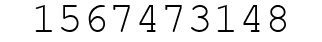 Number 1567473148.