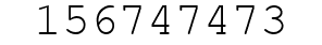 Number 156747473.