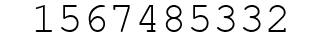 Number 1567485332.