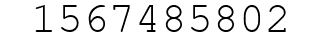 Number 1567485802.