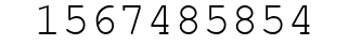 Number 1567485854.