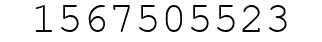 Number 1567505523.