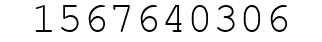 Number 1567640306.