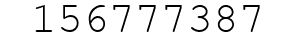 Number 156777387.