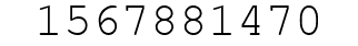 Number 1567881470.