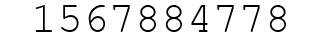 Number 1567884778.
