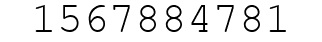 Number 1567884781.