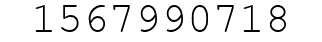 Number 1567990718.