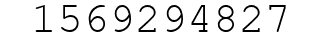 Number 1569294827.
