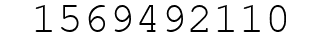 Number 1569492110.