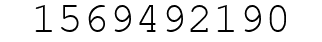 Number 1569492190.