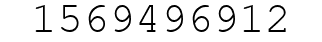 Number 1569496912.