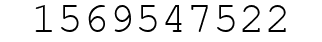 Number 1569547522.