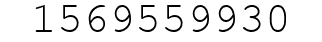 Number 1569559930.