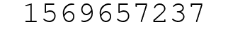 Number 1569657237.