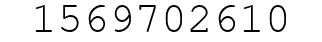 Number 1569702610.