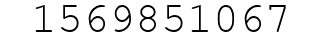 Number 1569851067.