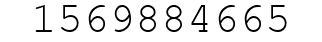 Number 1569884665.