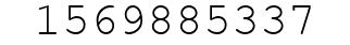 Number 1569885337.