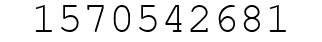 Number 1570542681.