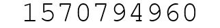 Number 1570794960.