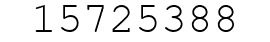 Number 15725388.