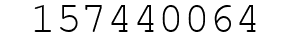 Number 157440064.