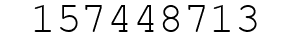 Number 157448713.