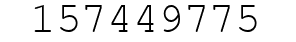 Number 157449775.