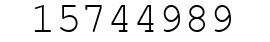 Number 15744989.