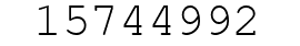 Number 15744992.