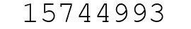 Number 15744993.