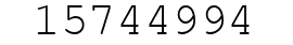 Number 15744994.