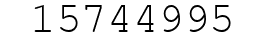 Number 15744995.