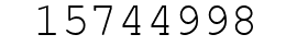 Number 15744998.