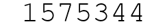 Number 1575344.