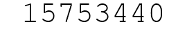 Number 15753440.