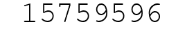 Number 15759596.