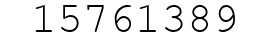 Number 15761389.