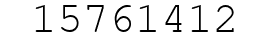 Number 15761412.