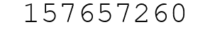 Number 157657260.