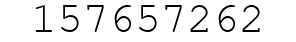 Number 157657262.