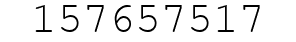 Number 157657517.